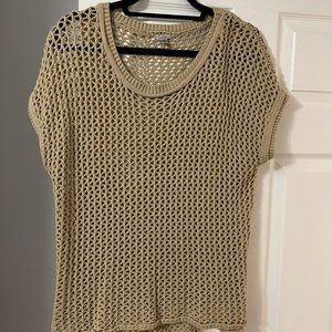 Ecote Short Sleeve Knitted Top / Cover Up
